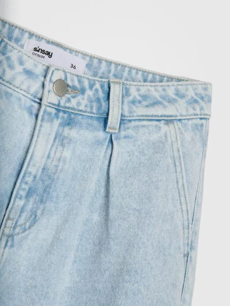 Широкі джинси синій