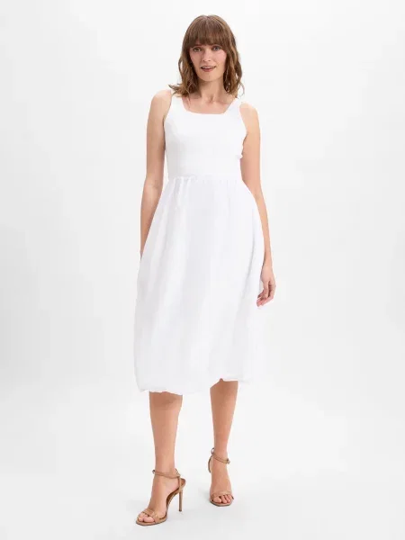 Rich & Royal sukienka na co dzień Kobiety jednolity M biały