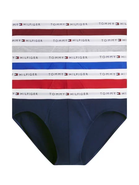 Tommy Hilfiger Underwear Slip albastru / gri deschis / roșu alb