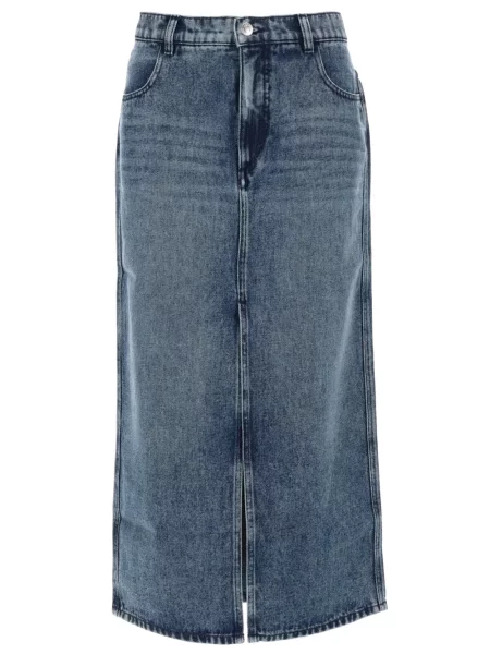 Fustă din denim Isabel Marant albastru