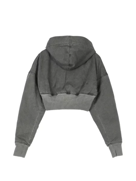 Decupat geacă Rick Owens Drkshdw cu glugă gri