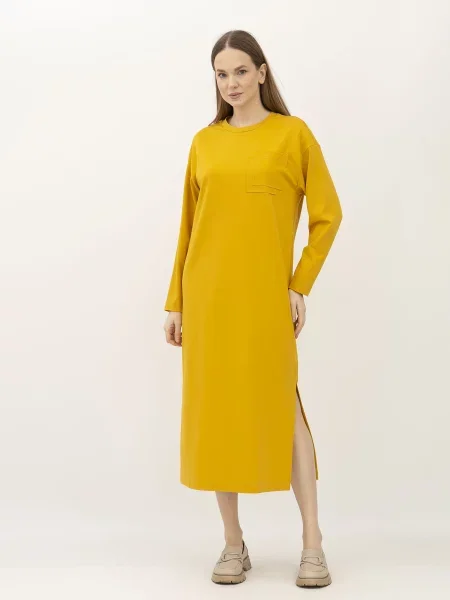 Сукні Lesia гірчичний віскоза/поліестер