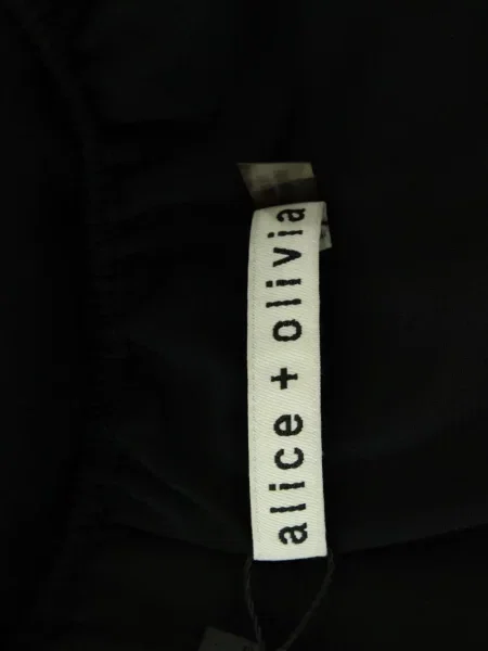 Bluză Alice + Olivia de mătase negru