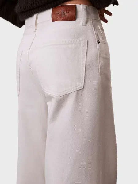 Широкі джинси Calvin Klein Jeans білі