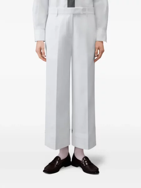 Pantaloni chino Thom Browne alb