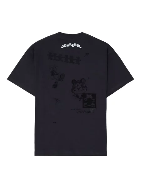 Тениска Domrebel черно