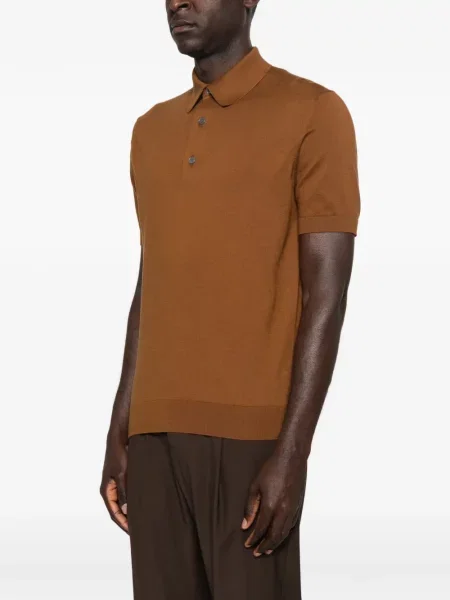 Scurt tricou polo Zegna roșu