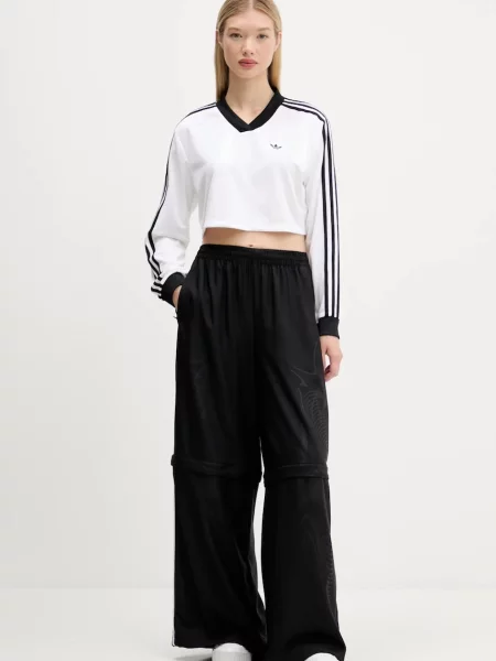 Лонгслів adidas Originals Jacquard Ls Top білий