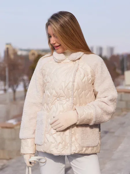 Куртки MilaNova молочний