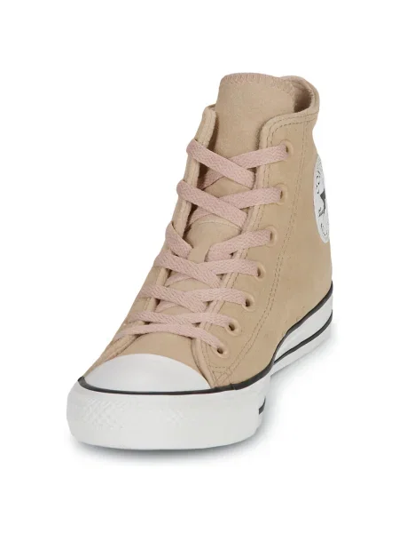 Pantofi Converse din piele de căprioară bej