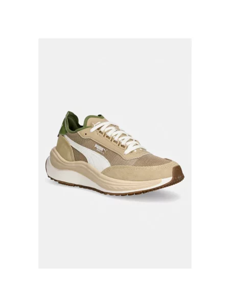 Sneakersy Puma Rider skórzane zielone