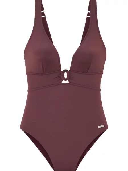 LASCANA Costum de baie întreg ruginiu maro