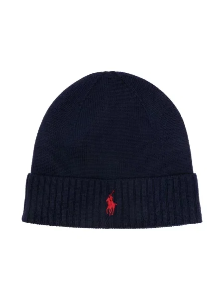 Czapka Ralph Lauren wełniana niebieska