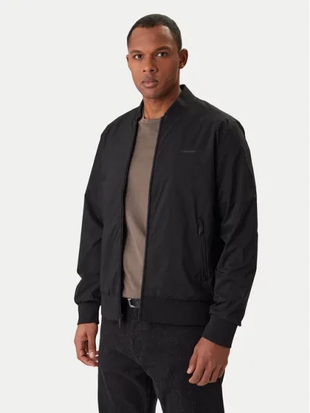 Calvin Klein Μπόμπερ μπουφάν Ls Matte μαύρο