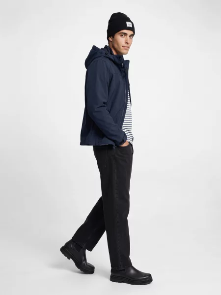 Geacă Jack & Jones softshell albastru