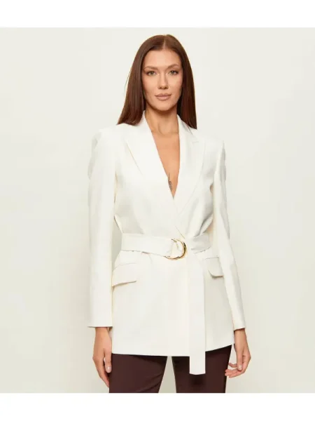 HUGO Sacou Abivanna alb natural bej