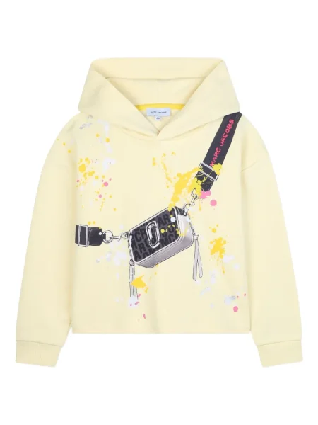 Dětska mikina s kapucí Marc Jacobs žlutá