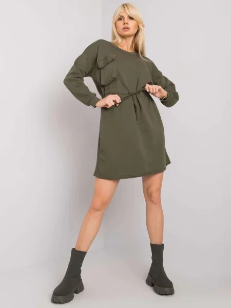 Rochie Rue Paris de costum kaki