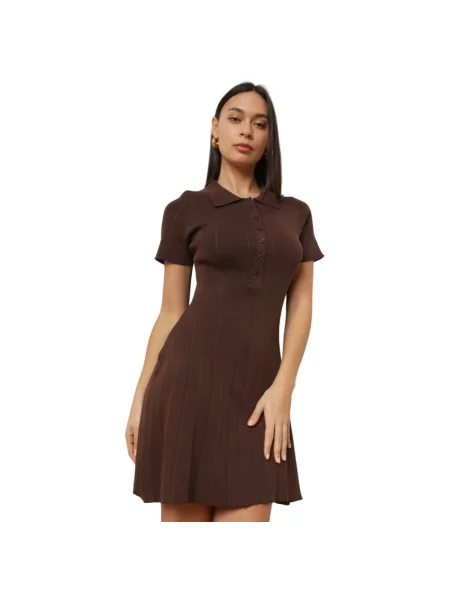 Haljina La Modeuse smeđa