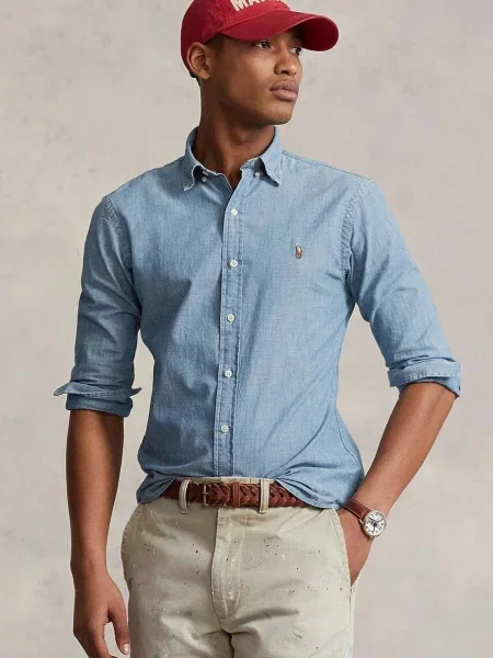 Polo Ralph Lauren Koszula jeansowa niebieska