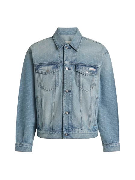 Calvin Klein Jeans Geacă de primăvară-toamnă denim / deschis albastru