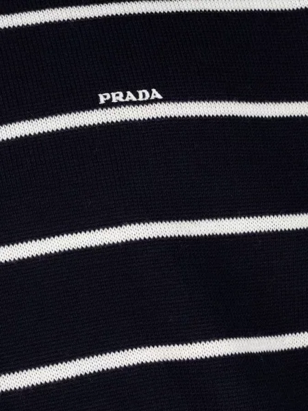 Scurt tricou polo Prada albastru