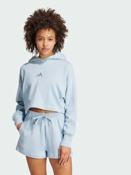 Худі adidas 3 Stripes комбінований верх синій