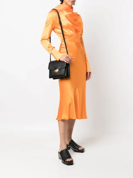 Кожена кожена чанта Proenza Schouler черно