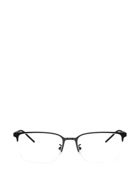 Ochelari de soare dreptunghiulari Emporio Armani negru