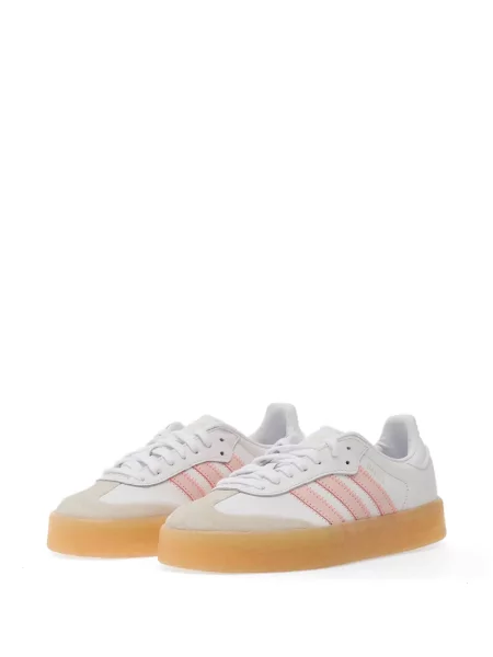 Sneakerși Adidas alergare din piele de căprioară cu model floral negru