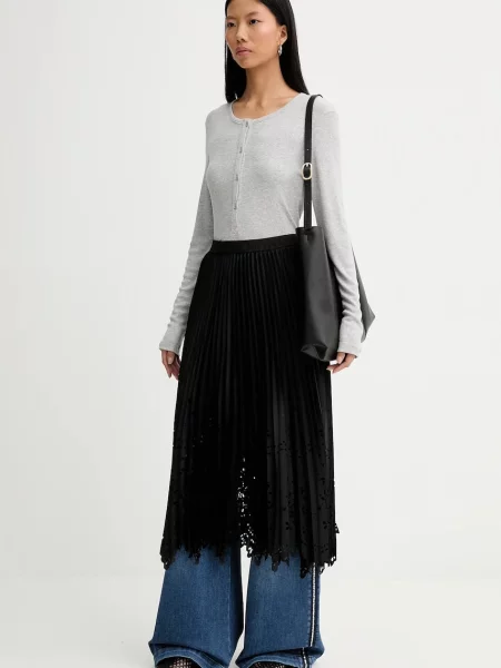 Спідниця MUNTHE RUSTALI midi розкльошена чорний