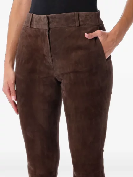 Pantaloni Arma din piele de căprioară maro