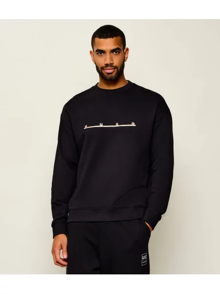 HUGO Hanorac Datrisweat | Relaxed fit negru