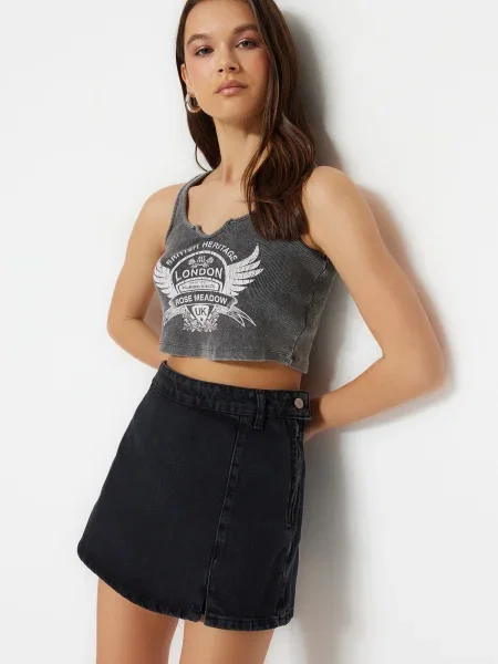 Spódnica mini Trendyol czarna