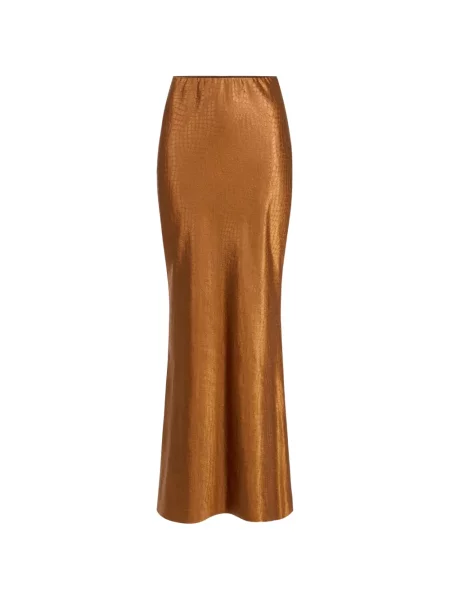 Fustă Elisabetta Franchi din satin maro