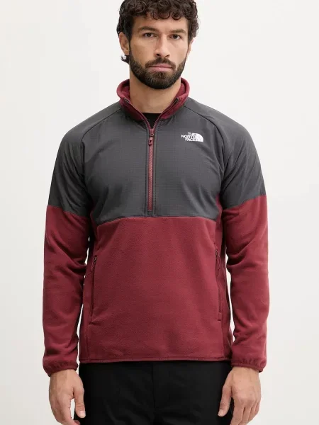 Sportska dukserica The North Face Glacier Heavyweight s uzorkom crvena