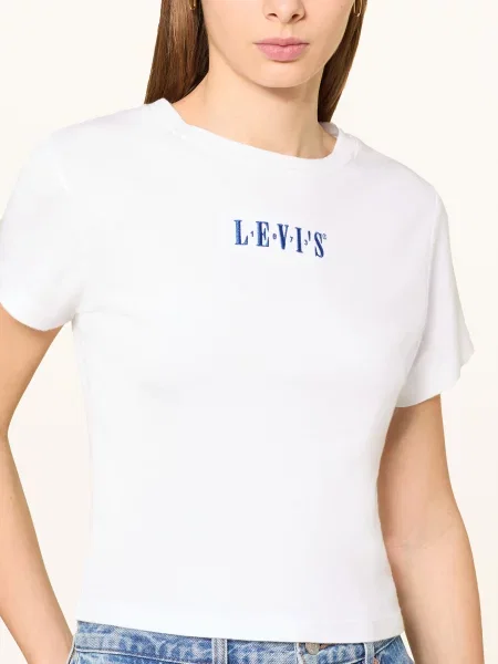 Levi's® T-Shirt Essential Sporty weiss biała