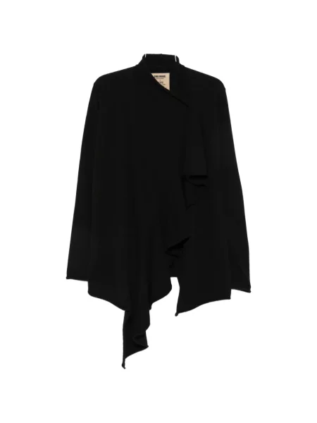 Cardigan Uma Wang asimetric drapat negru