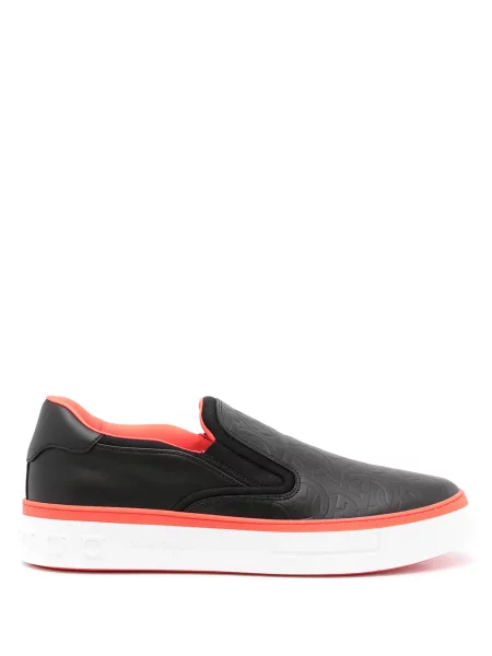 Sneakerși Ferragamo slip-on negru