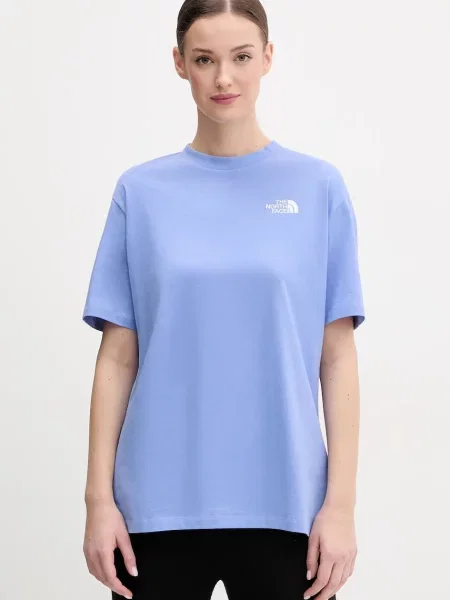 Тениска The North Face Essential лилаво синьо