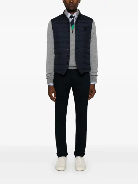 Vunena vesta Polo Ralph Lauren s vezom karirana crna