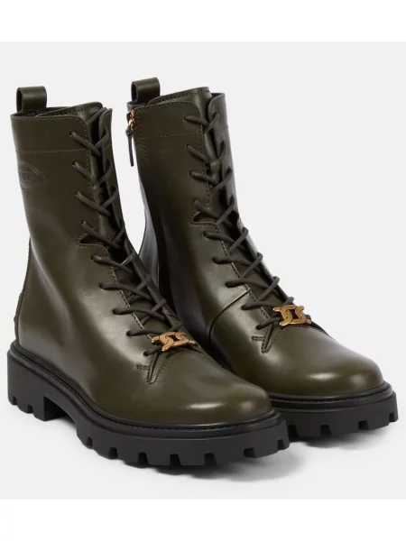 Usnjene gležnjarji Tod's bela