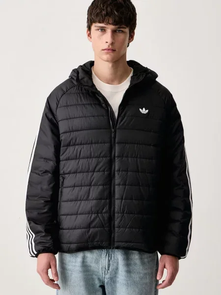 Adidas Originals krátka bunda pánska čierna