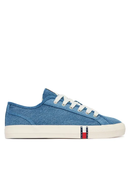 Sneakerși Tommy Jeans albastru