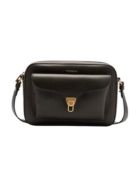Torebka crossbody Coccinelle skórzana czarna