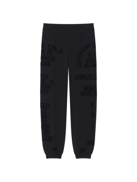 Pantaloni de jogging Givenchy din fleece negru