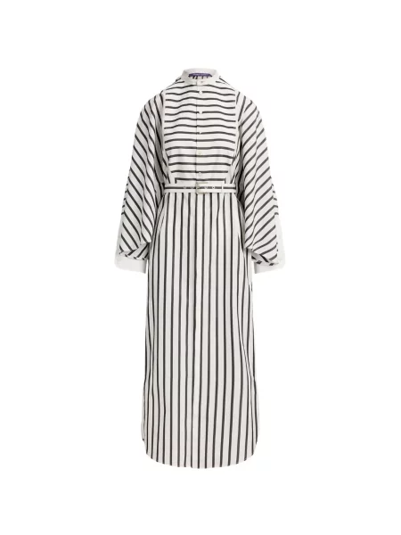 Rochie Ralph Lauren Collection cu dungi de costum negru