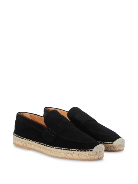Zomšinės raštuotos espadrilės Off-white balta