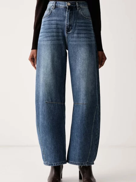 Pinko blugi relaxed fit pentru femei albastru