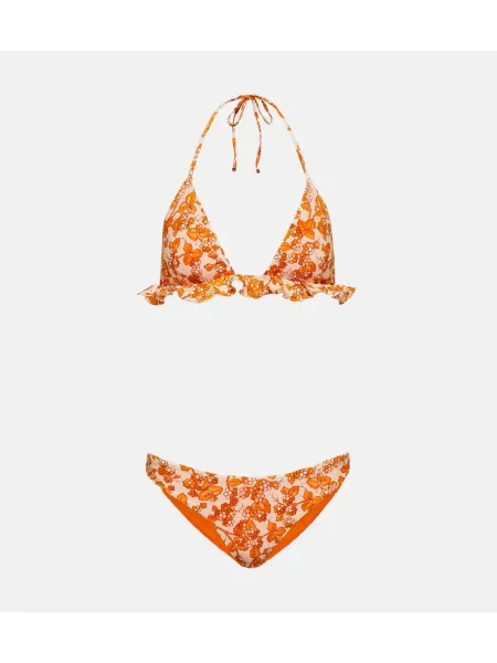 Bikini Etro cu imagine portocaliu